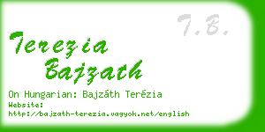 terezia bajzath business card