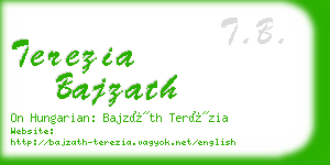 terezia bajzath business card